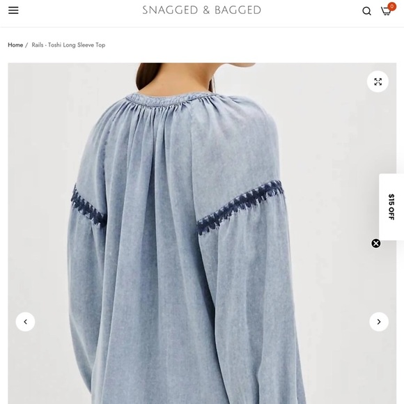 Rails Toshi Chambray Shirt Med, Lrg, XL NWT - Picture 7 of 16